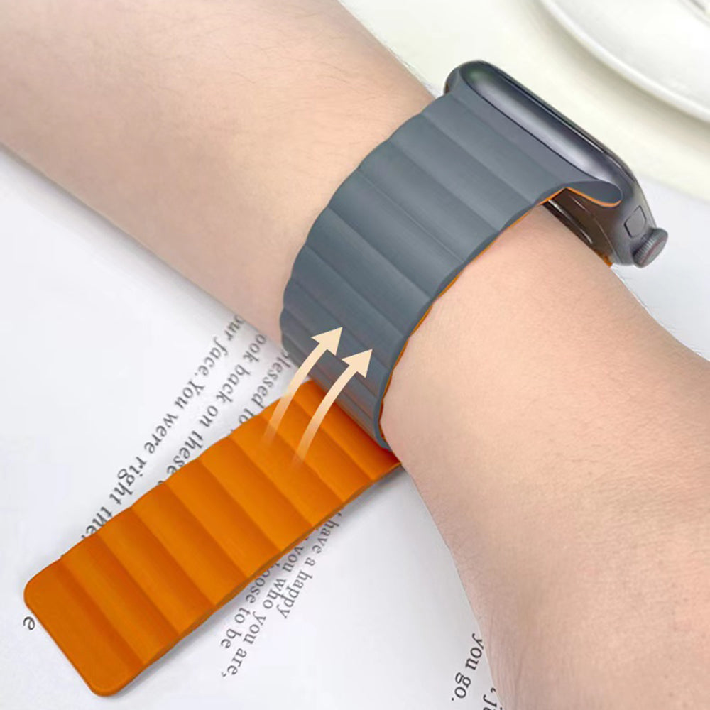 MUTURAL Molan Series Magnetic Sweatproof Watch Band Adjustable Silicone Wrist Strap for Apple Watch Ultra 2 49mm Series 9 45mm SE (2023) 44mm Ultra 49mm Series 8 45mm 7 45mm 6 5 4 SE 44mm SE (2022) 44mm 3 2 1 42mm MUTURAL Molan Series Magnetic Sweatproof Watch Band Adjustable Silicone Wrist Strap for Apple Watch Ultra 2 49mm Series 9 45mm SE (2023) 44mm Ultra 49mm Series 8 45mm 7 45mm 6 5 4 SE 44mm SE (2022) 44mm 3 2 1 42mm